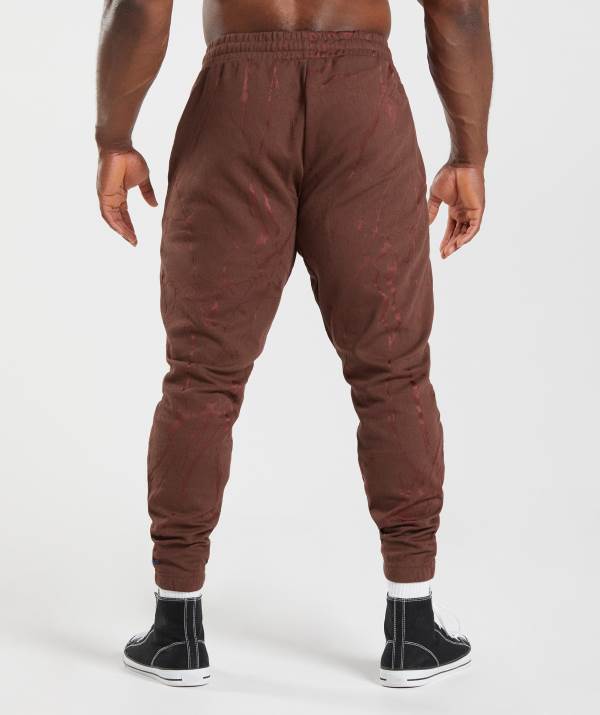 Panske Joggers Gymshark Power Ruzove Hnede | DM7820549